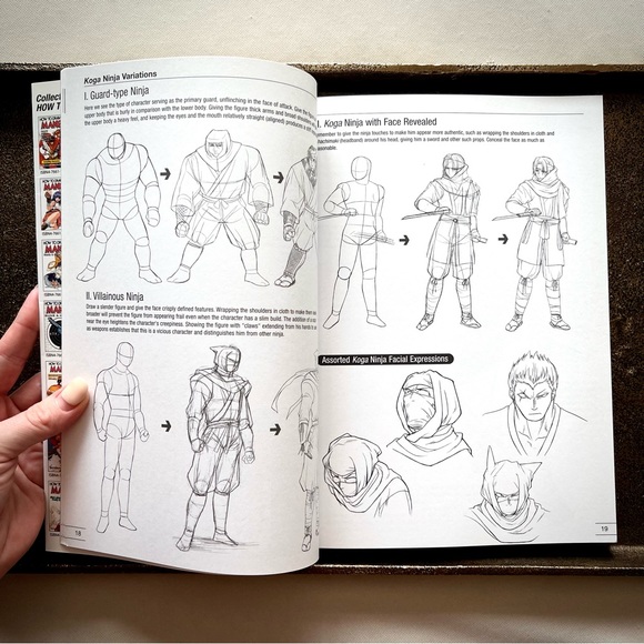 BOOK • “How to Draw Manga: Ninja & Samurai Portrayal” • - Picture 4 of 14